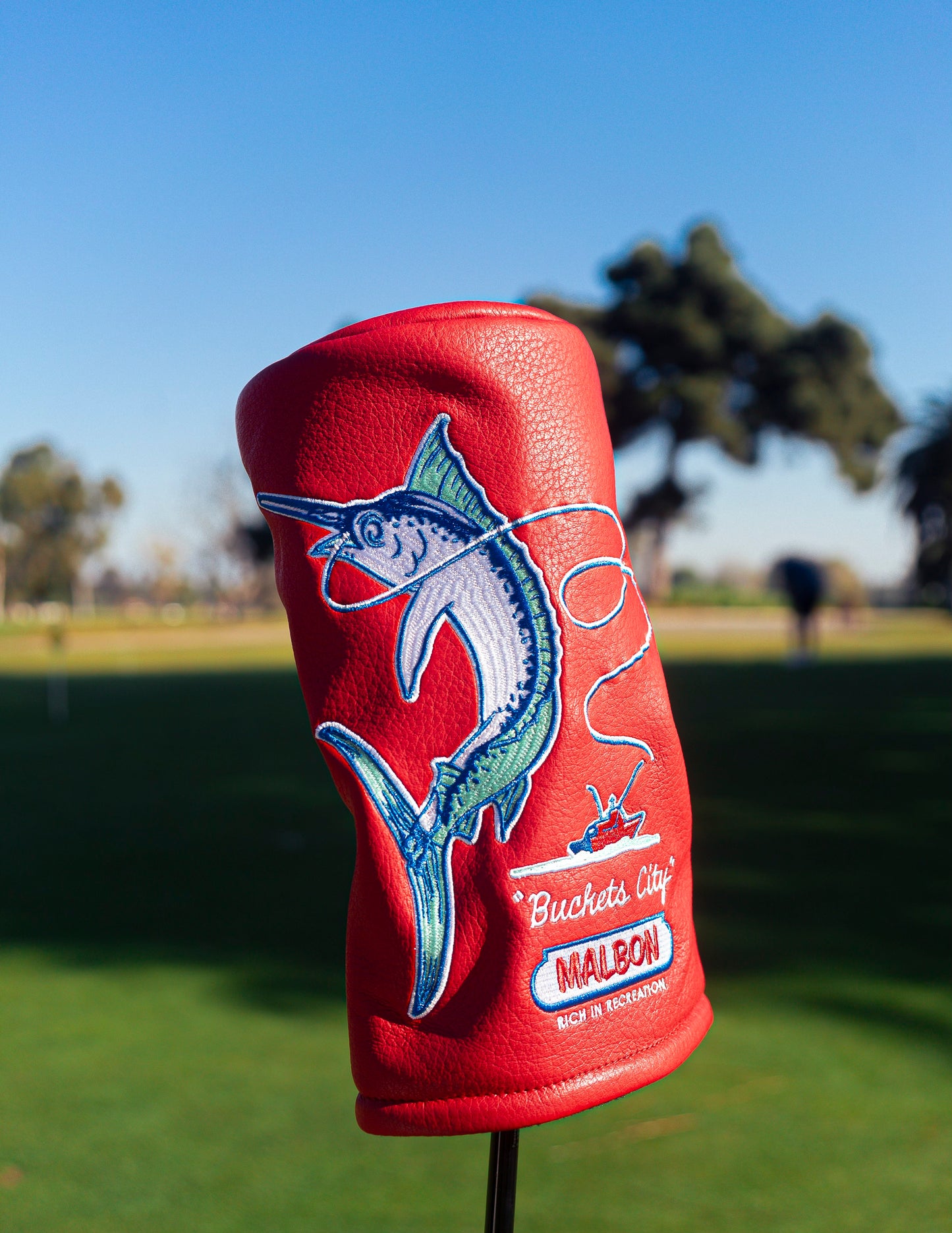 Funda para cabeza de conductor Buckets City Red - Funda para cabeza de pesca Marlin