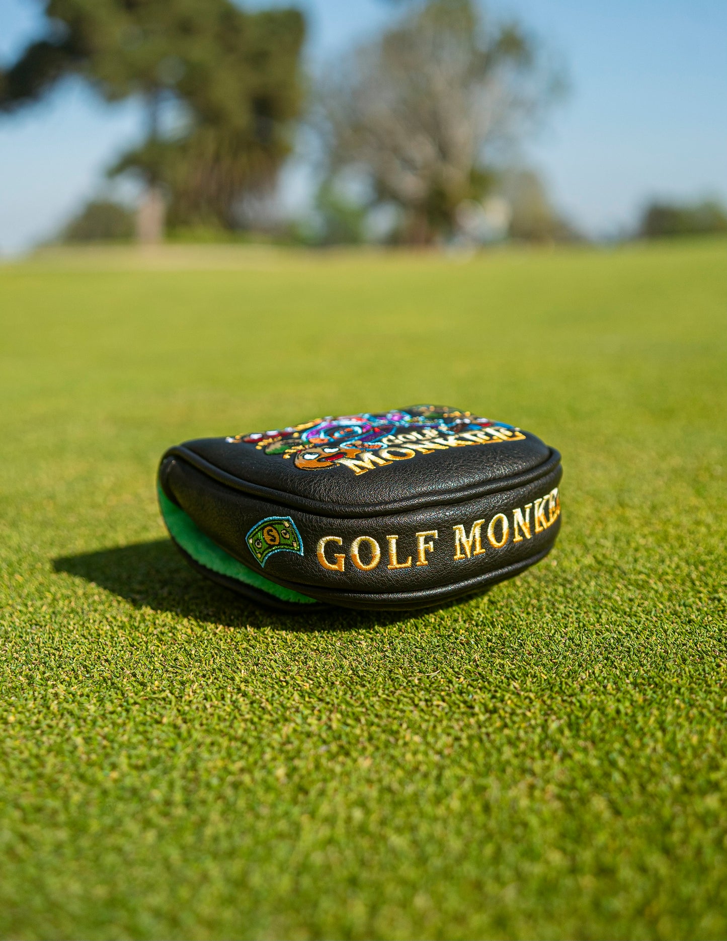 Golf Monkee LAB DF3 Center Shaft Mallet Putter Cover - “Money Monkee” - Limited Edition