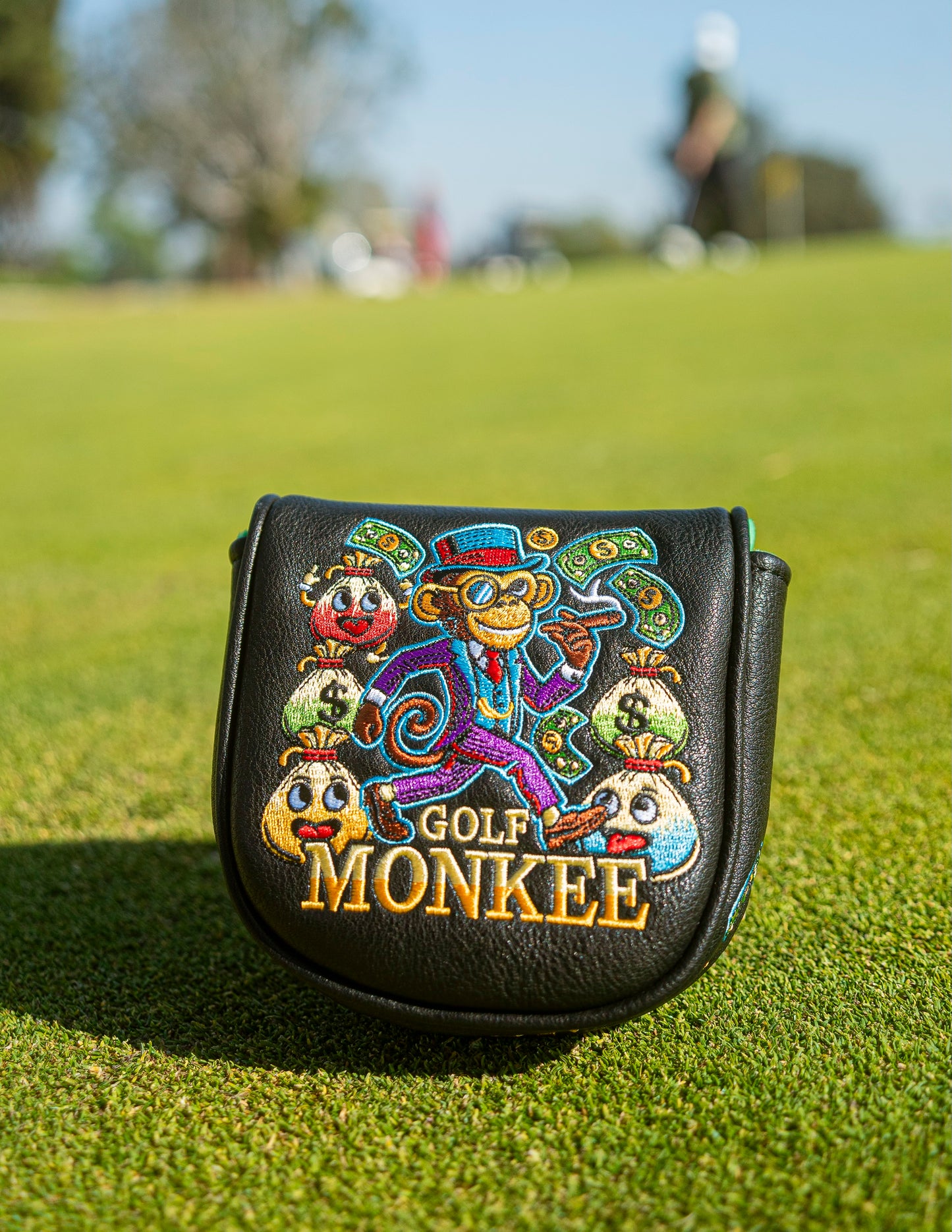 Golf Monkee LAB DF3 Center Shaft Mallet Putter Cover - “Money Monkee” - Limited Edition