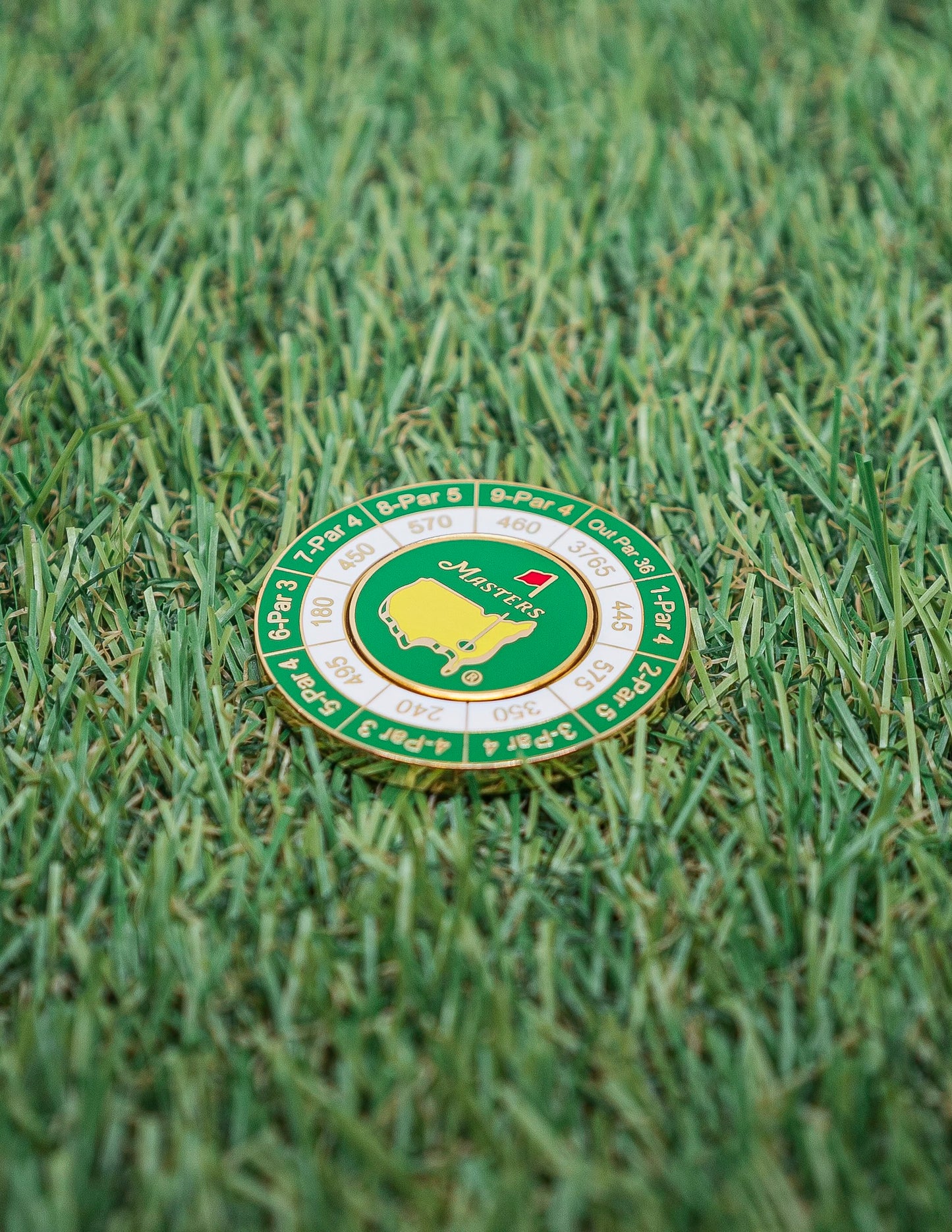 Nueva moneda de yardas para el torneo Augusta Masters Junior Patron 2019 con marcador de bola magnético