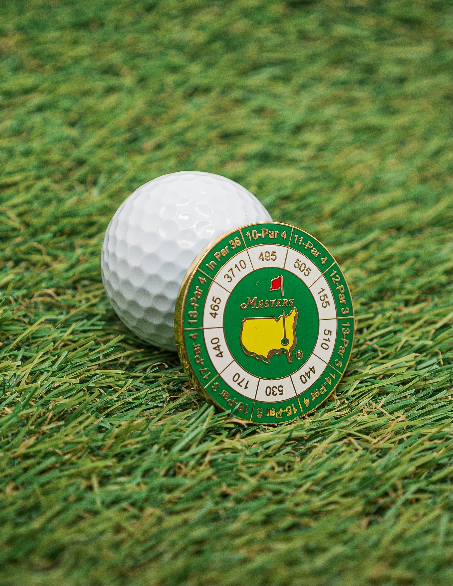 Nueva moneda de yardas para el torneo Augusta Masters Junior Patron 2019 con marcador de bola magnético